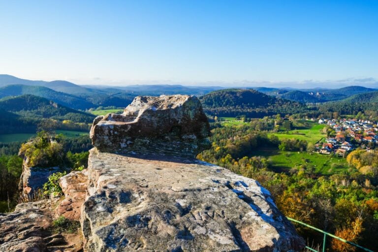 View of the landscape from Drachenfels Castle.
