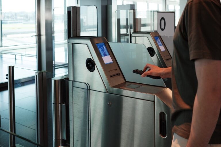 Using e-gates for faster passport control