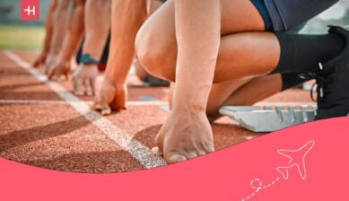 racers at the starting point - athlete insurance