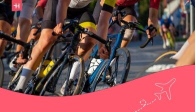 group of cyclists - Athlete visa for the USA guide