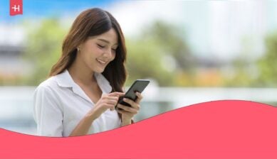 woman using tourist esim