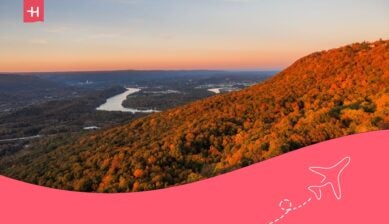beautiful autum landscape in Tennessee - best places to retire in Tennessee