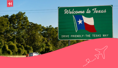 Driving into Texas