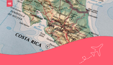 map of costa rice
