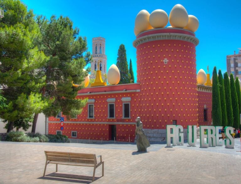 a tower in the salvador dali theather museum