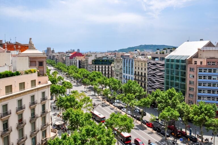Gràcia neighborhood seem from the Casa Mitla rooftop.