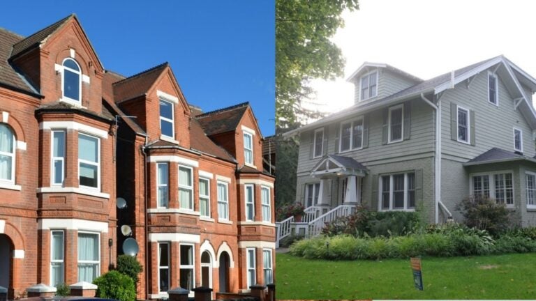 UK Terraced house vs. a house in US suburbs