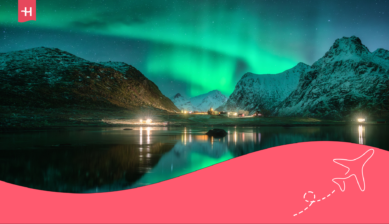 green and blue northern lights