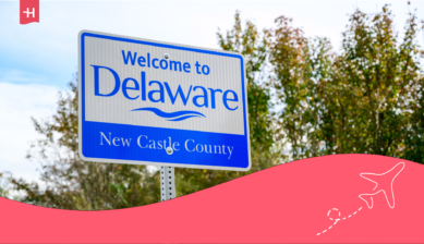delaware welcome sign
