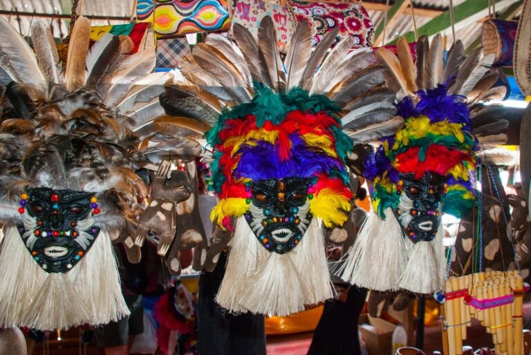 traditional brazilian carnival masks