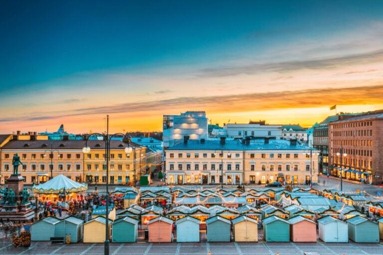 Christmas market at Senate Square