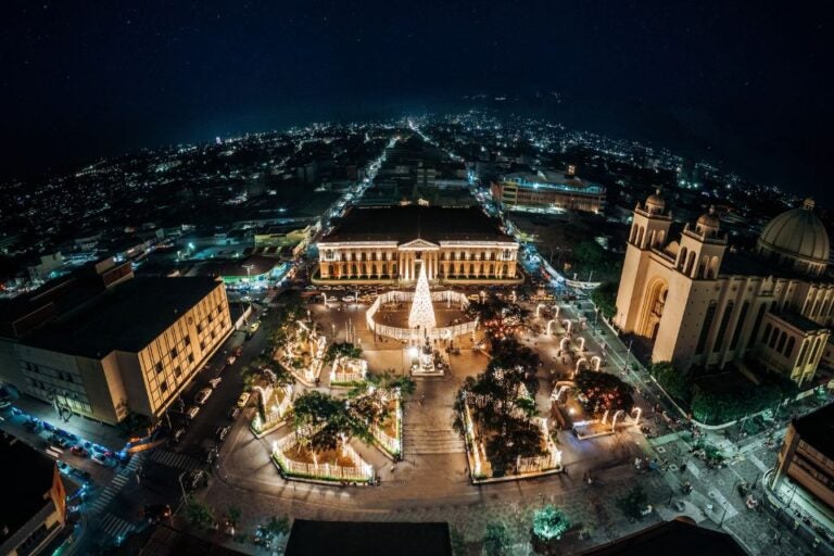 Christmas in El Salvador city