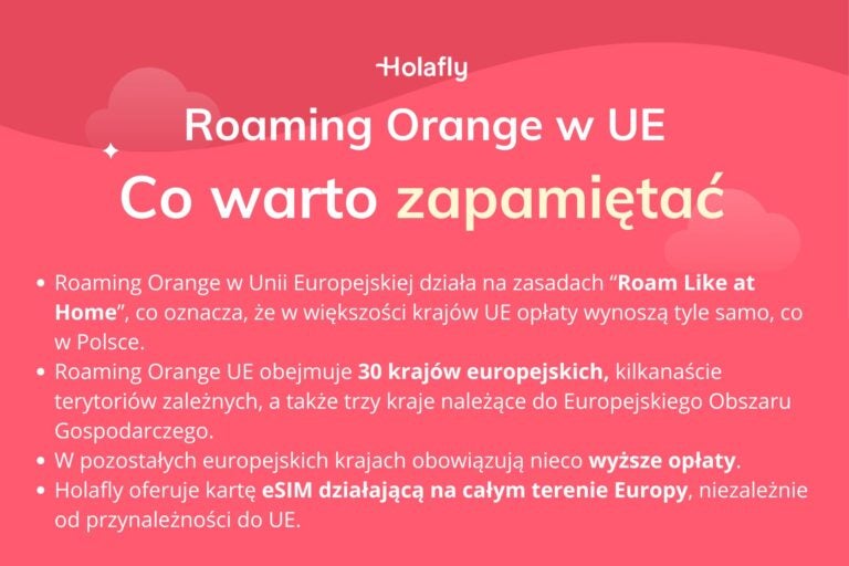 Infografika z podsumowaniem artykułu na temat Orange internet w UE.