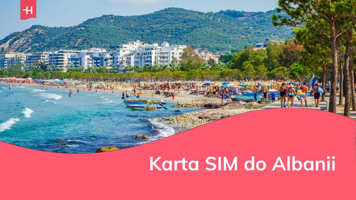 Piękny letni krajobraz morski we Wlorze, Albania
