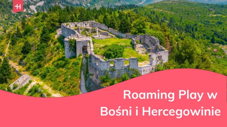 Widok na ruiny zamku w Bośni