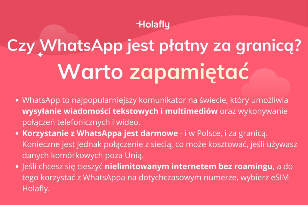 Czy WhatsApp jest płatny za granicą?