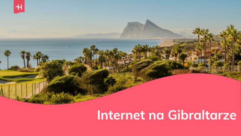 Widok na skałę Gibraltaru w Hiszpanii