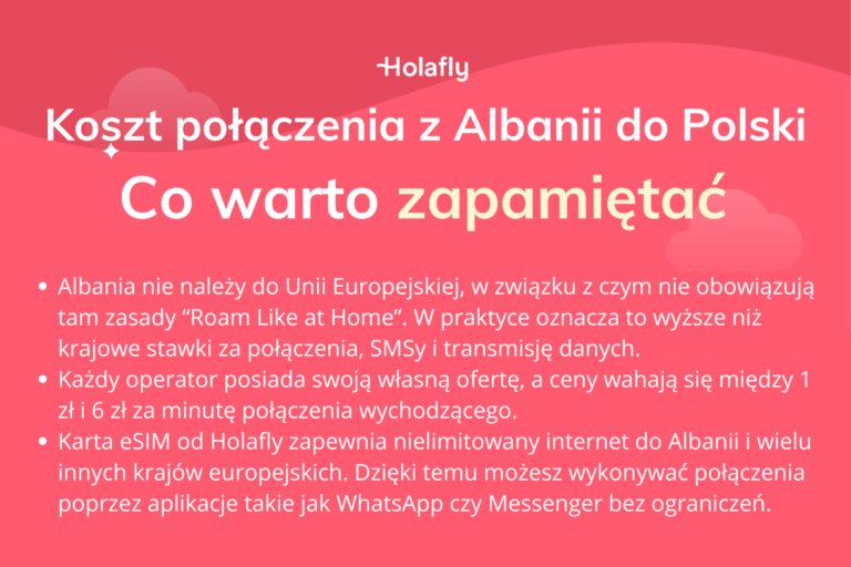 Koszt połączenia z Albanii do Polski