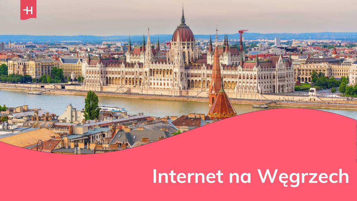 Widok na budynek parlamentu w Budapeszcie.