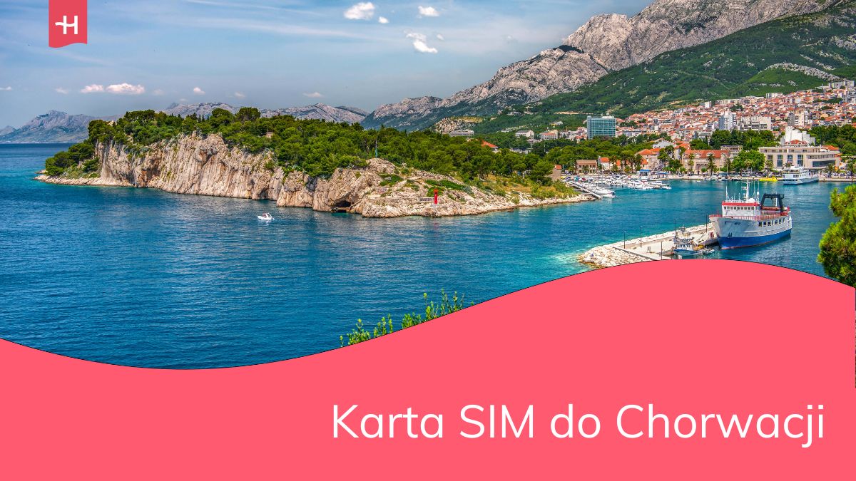 Wybrzeże Chorwacji w tle artykułu "Karta SIM do Chorwacji"