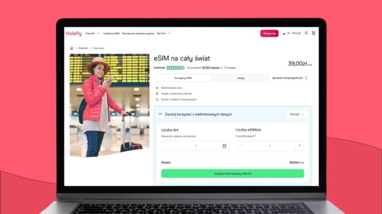 Globalna karta eSIM od Holafly