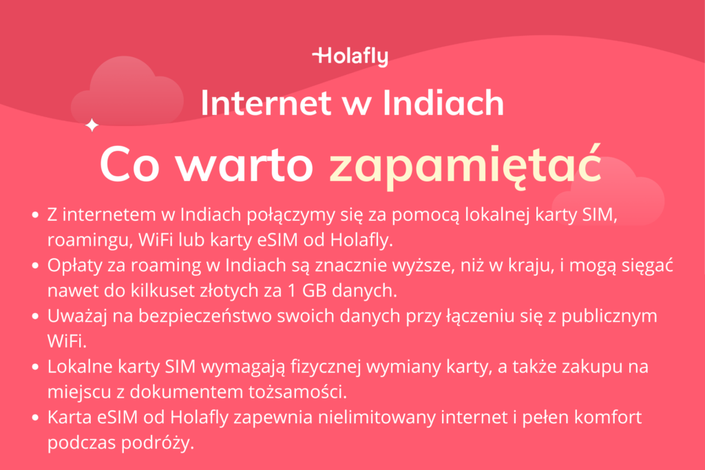 Infografika podsumowująca artykuł o internecie w Indiach