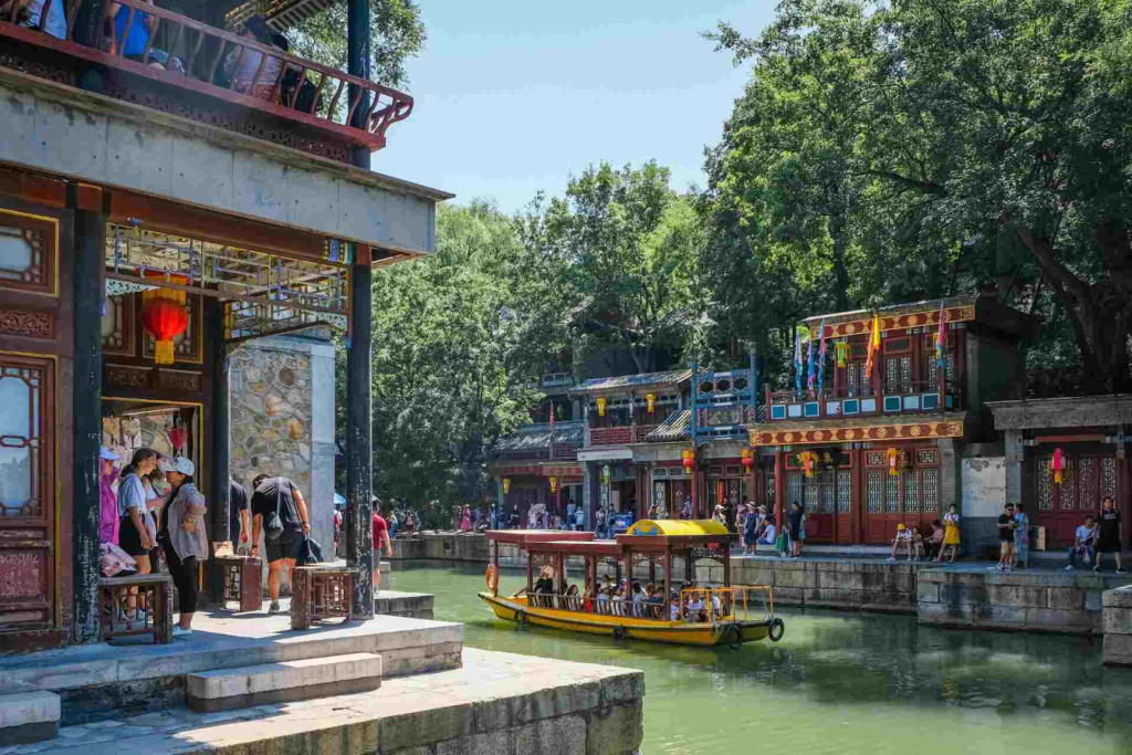 Rzeka w chińskim mieście