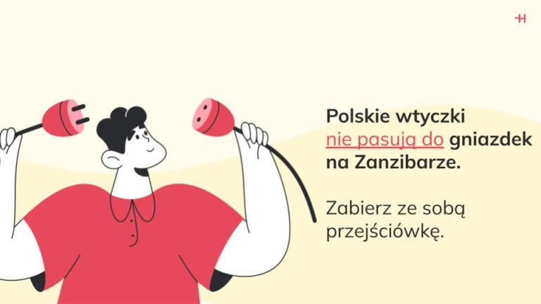 Polskie wtyczki nie pasują do gniazdek na Zanzibarze.