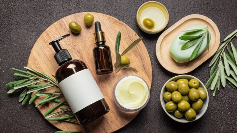 Produkty kosmetyczne z oliwek