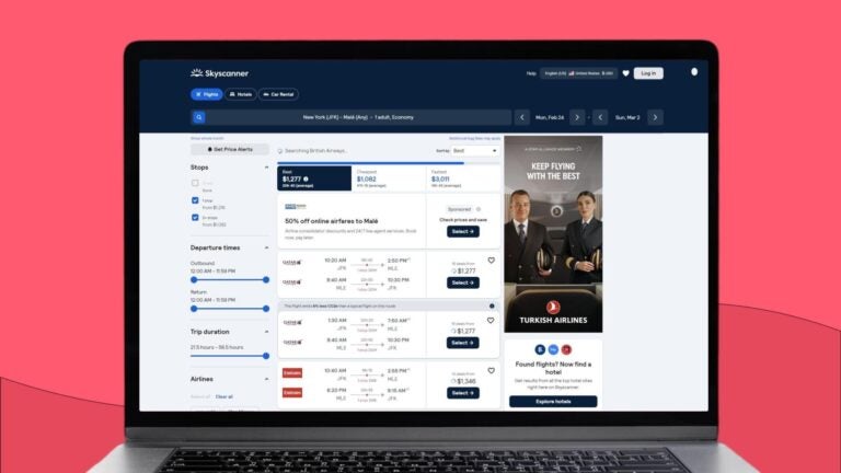 Skyscanner Malediwy