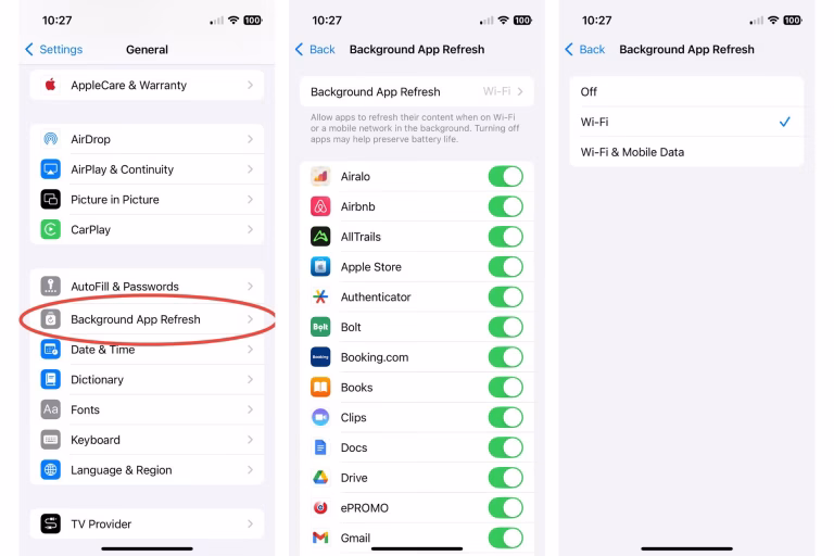 Background App Refresh