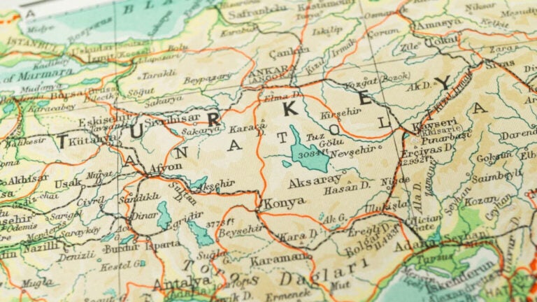 Mapa Turcji