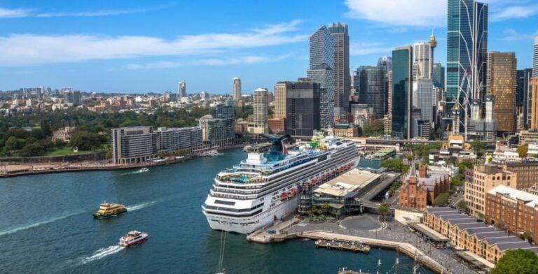 Cruise ship in the Sydney Harbour