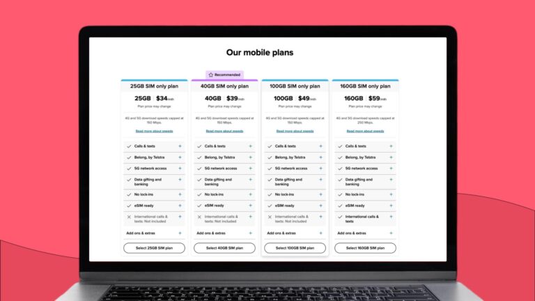 month-to-month SIM-only mobile plans