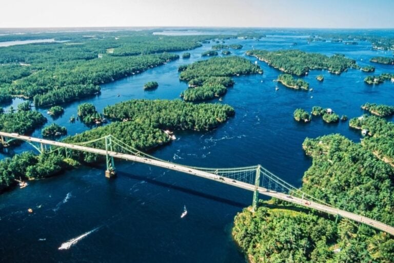 The stunning Thousand Islands can only truly be captured from above. 