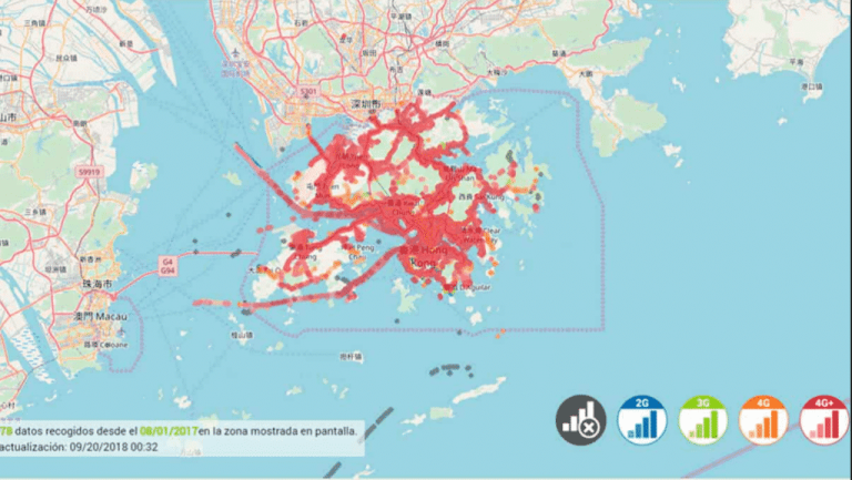 CSL 3G- und 4G-Abdeckungskarte