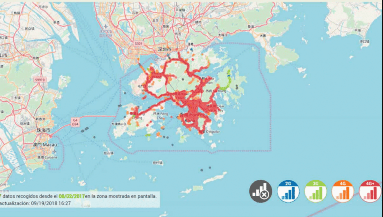 China Mobile 3G- und 4G-Abdeckungskarte