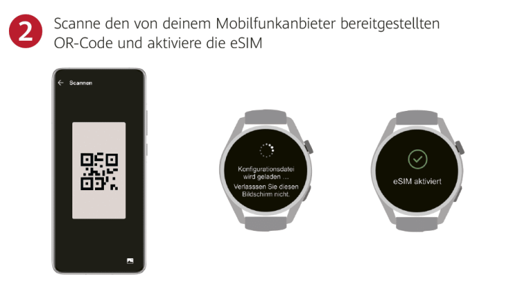 esim huawei watch 3 aktivierung