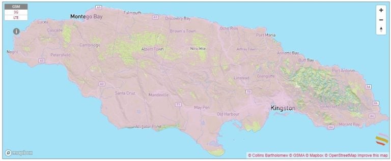 jamaika internetabdeckung Flow