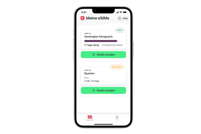 esim app holafly aktivierung