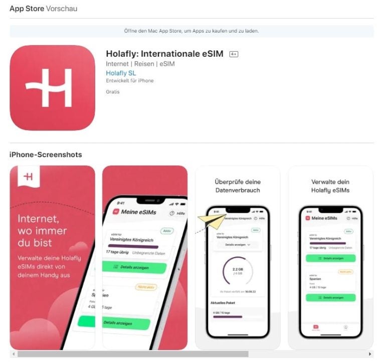 esim app prepaid handy