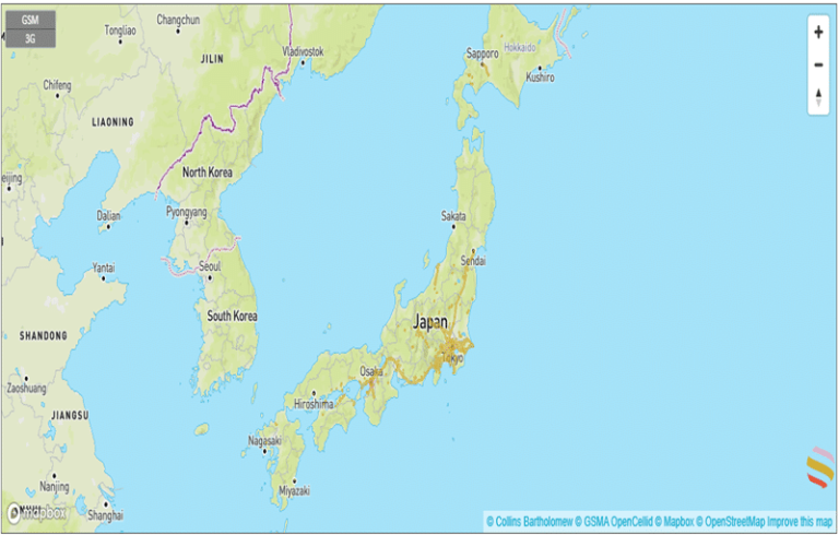Abdeckunskarte Japan kaufen WLAN Router Holafly