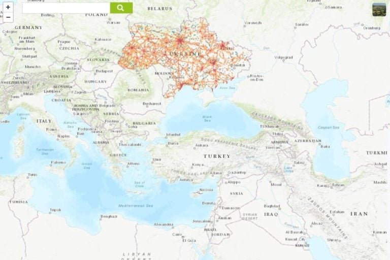 Abdeckungskarte Ukraine kaufen Holafly eSIM