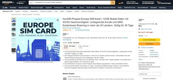 SIM- Karte Andorra eSIM Holafly kaufen