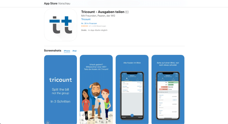 tricount app ios