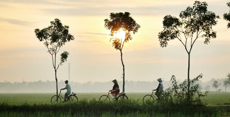 Sonnenuntergang in Indonesien