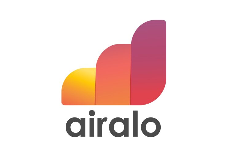 Logo des Anbieters von eSIM-Karten, Airalo.