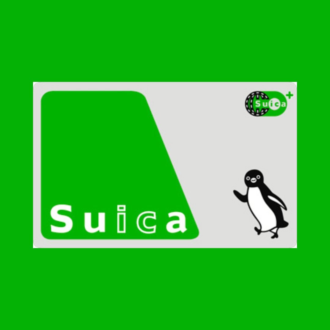 Ein Foto der Suica-Karte mit ihrem Pinguin als Maskottchen.