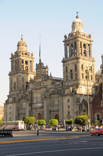 Kathedrale Metropolitana und Metropolitan Tabernacle, Mexiko-Stadt, Mexiko.
