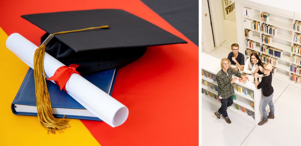 Studenten in Deutschland.